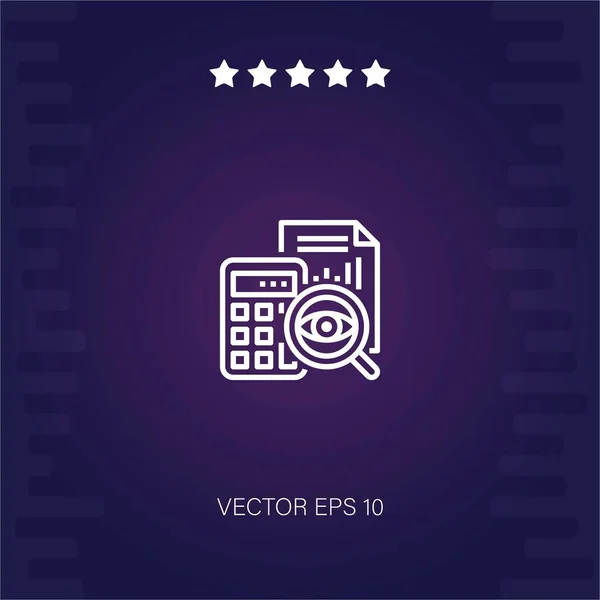 Vector Financiero Icono Ilustración Moderna — Vector de stock
