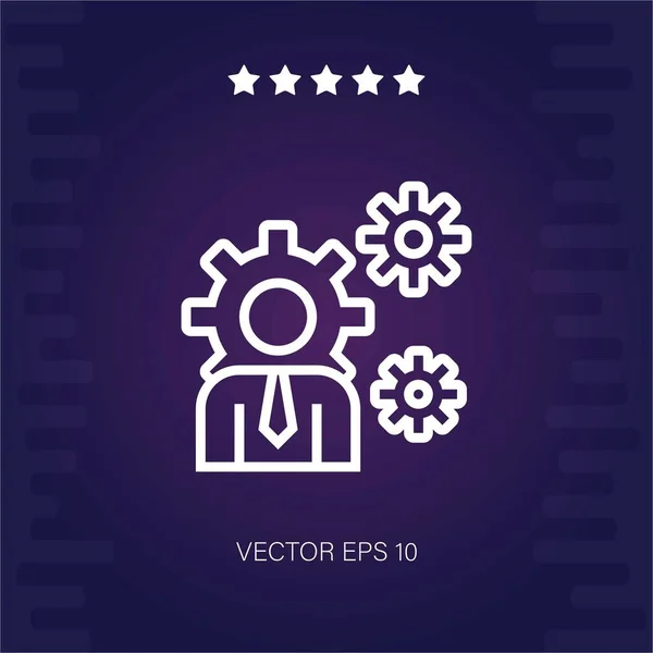 Förvaltning Vektor Ikon Modern Illustration — Stock vektor