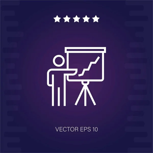 Moderatoren Vektor Symbol Moderne Illustration — Stockvektor