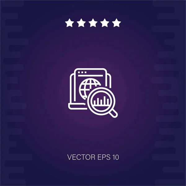 Современная Иллюстрация Иконки Веб Вектора — стоковый вектор