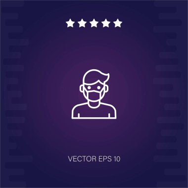 erkek vektör simgesi modern illüstrasyon