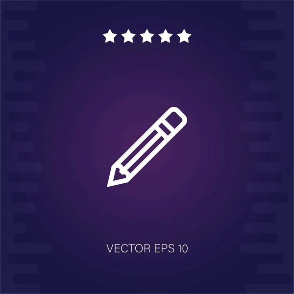 Bleistift Vektor Symbol Moderne Illustration — Stockvektor