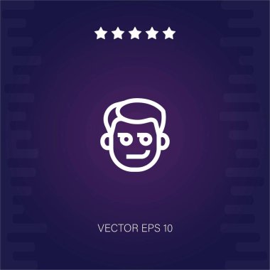 Sırıtan vektör simgesi modern illüstrasyon