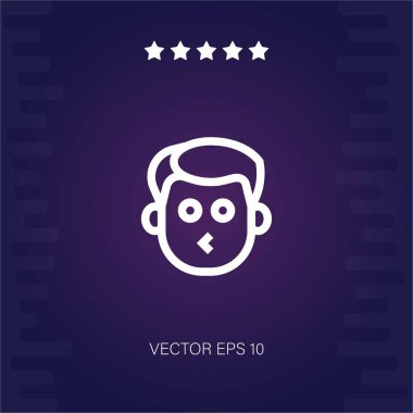 Kiss vektör simgesi modern illüstrasyon