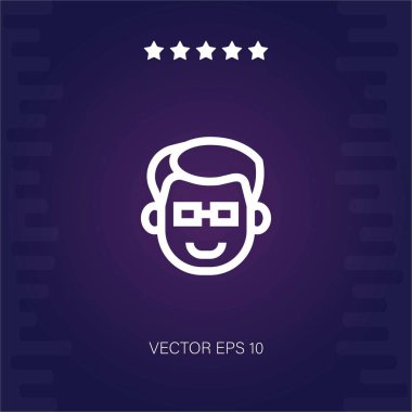 İnek vektör simgesi modern illüstrasyon