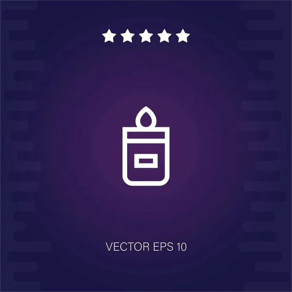 Vela Vector Icono Ilustración Moderna — Vector de stock