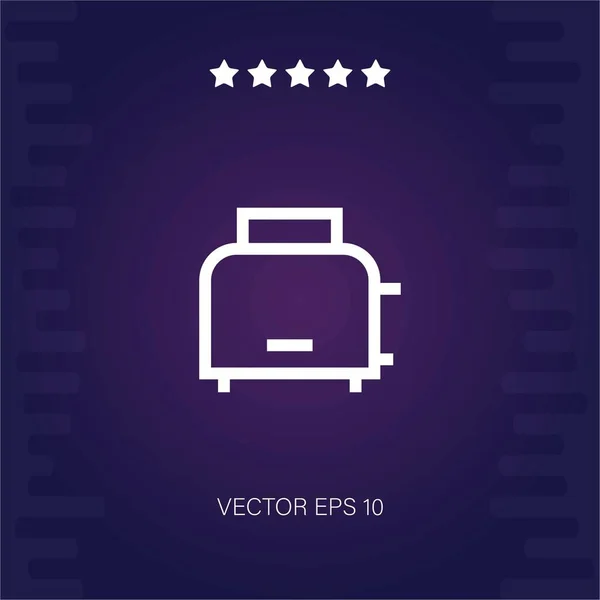 Toaster Vektor Symbol Moderne Illustration — Stockvektor