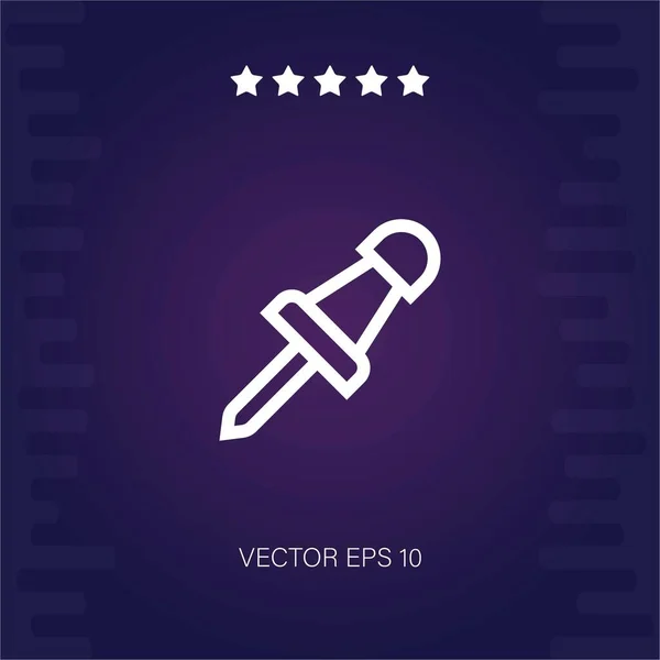 Pushpin Vektor Symbol Moderne Illustration — Stockvektor