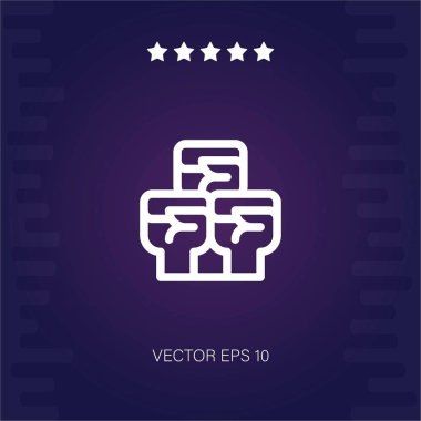 protesto vektör simgesi modern illüstrasyon