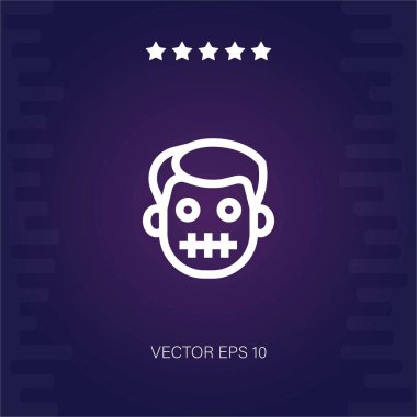 gizli vektör simgesi modern illüstrasyon