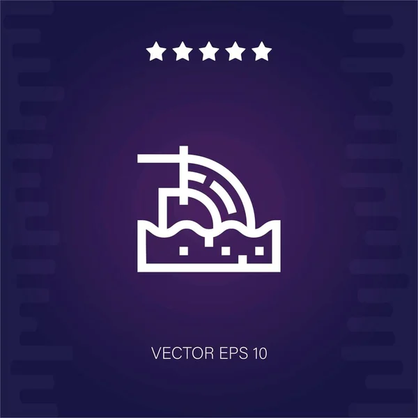 Water Vector Icon Modern Illustration — Stock Vector