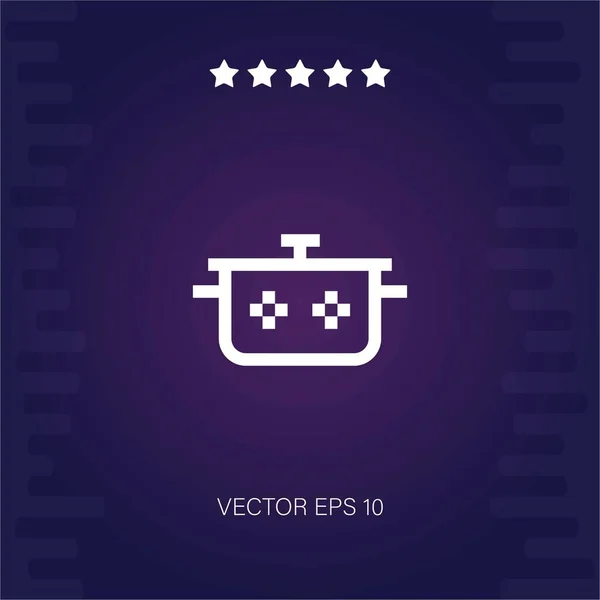 Pote Vector Icono Ilustración Moderna — Vector de stock