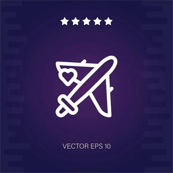 Ebene Vektor Symbol Moderne Illustration — Stockvektor