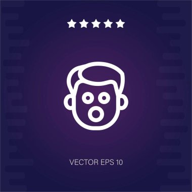 Şaşırtıcı vektör simgesi modern illüstrasyon