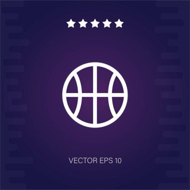 Basketbol vektör simgesi modern illüstrasyon