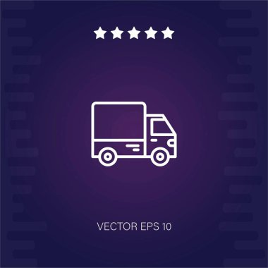 kamyon vektör simgesi modern illüstrasyon