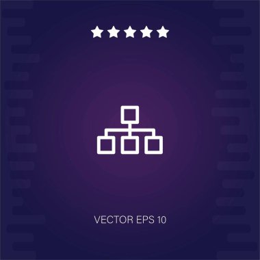 organizasyon vektör simgesi modern illüstrasyon