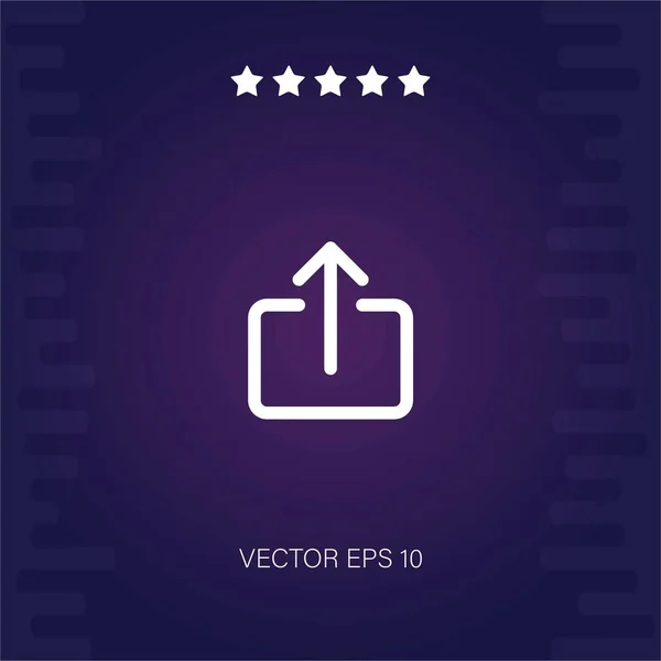 Vektor Symbol Hochladen Moderne Illustration — Stockvektor