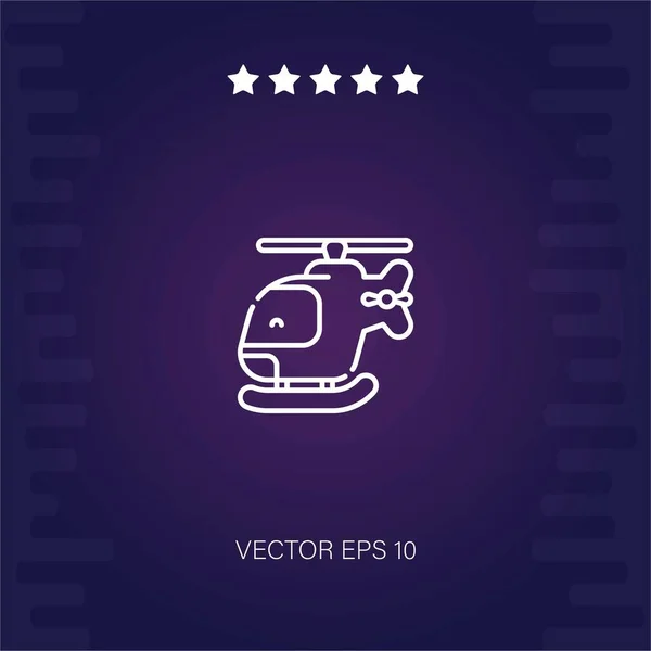 Helicóptero Vector Icono Ilustración Moderna — Vector de stock