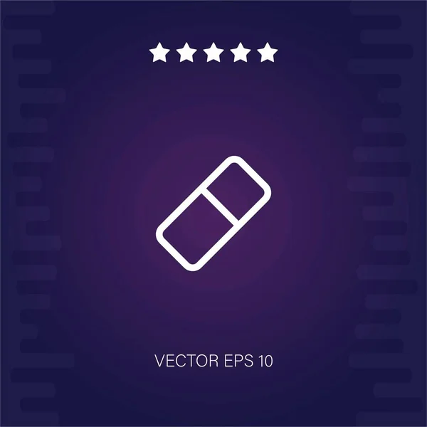 Borrador Vector Icono Ilustración Moderna — Vector de stock