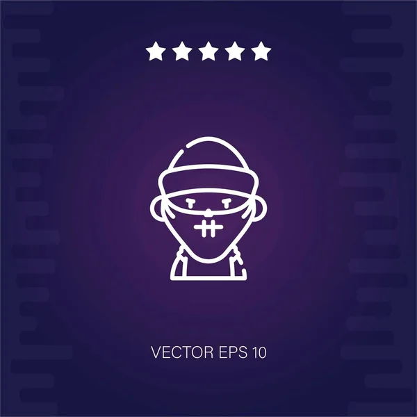 Icono Vector Militar Ilustración Moderna — Vector de stock