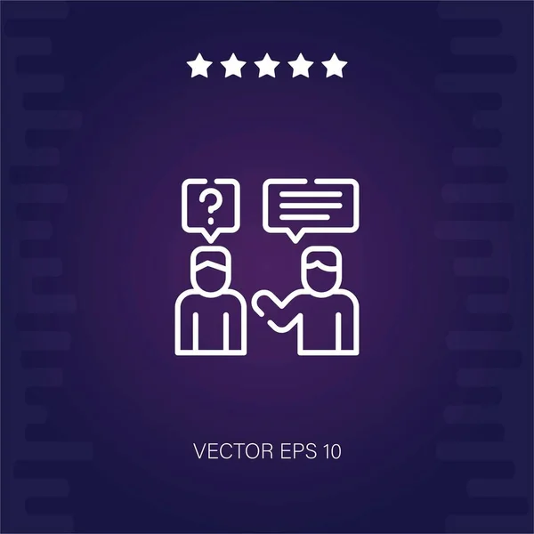 Talande Vektor Ikon Modern Illustration — Stock vektor