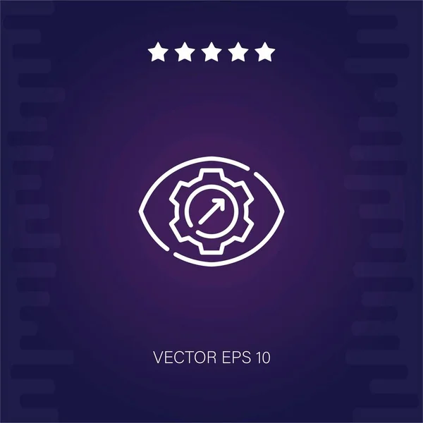 Vision Vektor Symbol Moderne Illustration — Stockvektor