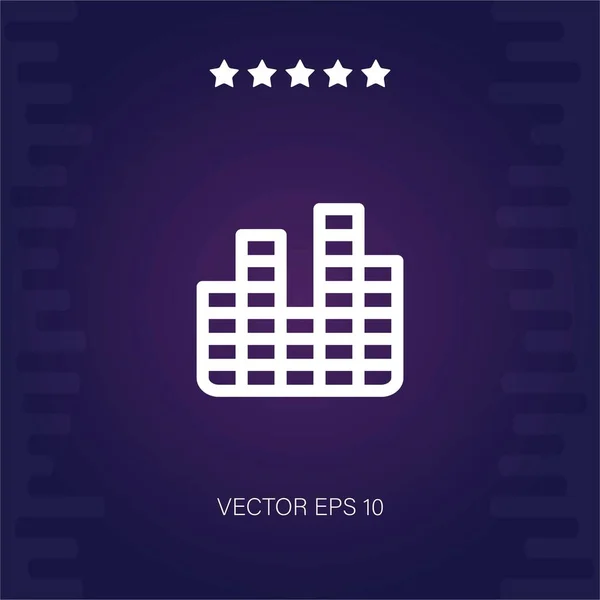 Equalizer Vektor Ikon Modern Illusztráció — Stock Vector