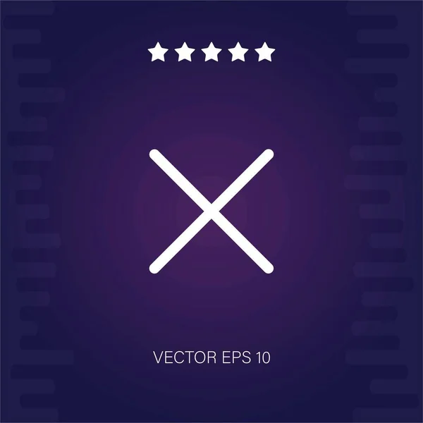 Cancelar Icono Vector Ilustración Moderna — Vector de stock