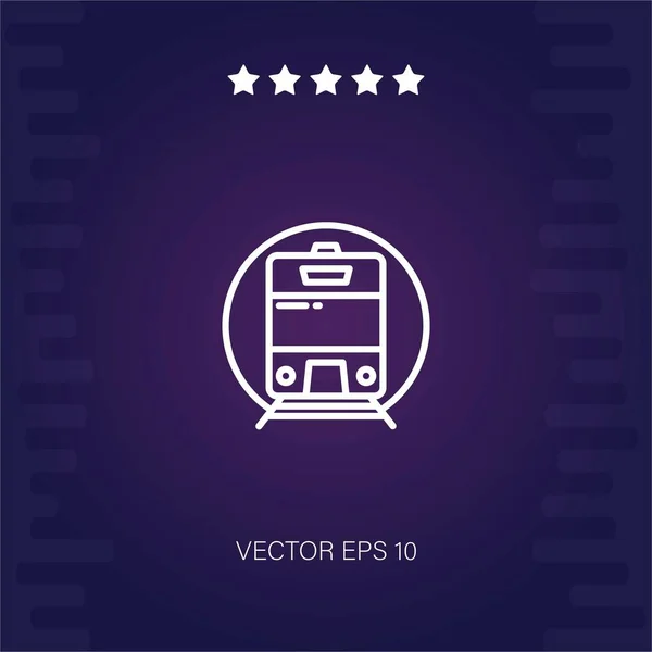 Tren Vector Icono Ilustración Moderna — Vector de stock