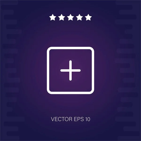 Añadir Icono Vectorial Ilustración Moderna — Vector de stock