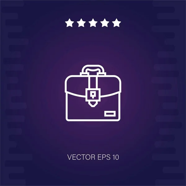 Briefcase Vector Icon Modern Illustration — Stock Vector