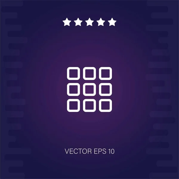 Icono Vector Menú Ilustración Moderna — Vector de stock