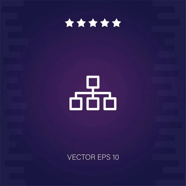 Organisation Vektor Symbol Moderne Illustration — Stockvektor