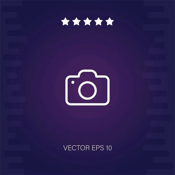 Фотокамера Векторный Значок Современной Иллюстрации — стоковый вектор