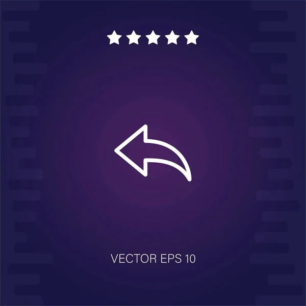 Icono Del Vector Anterior Ilustración Moderna — Vector de stock