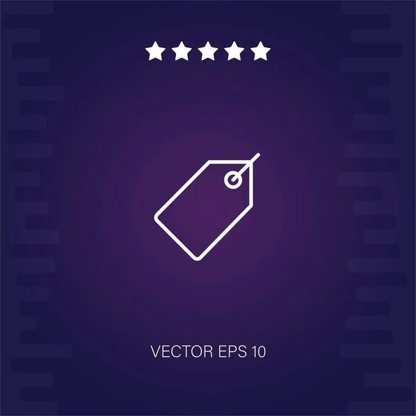 Precio Etiqueta Vector Icono Ilustración Moderna — Vector de stock