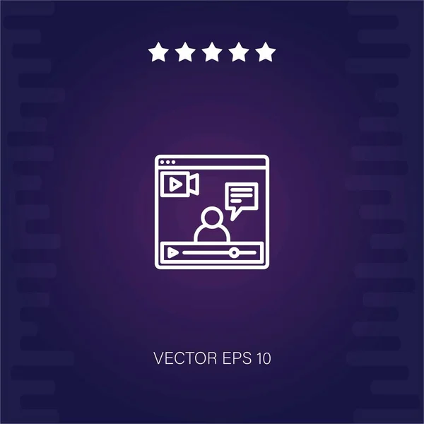 Live Vektor Symbol Moderne Illustration — Stockvektor