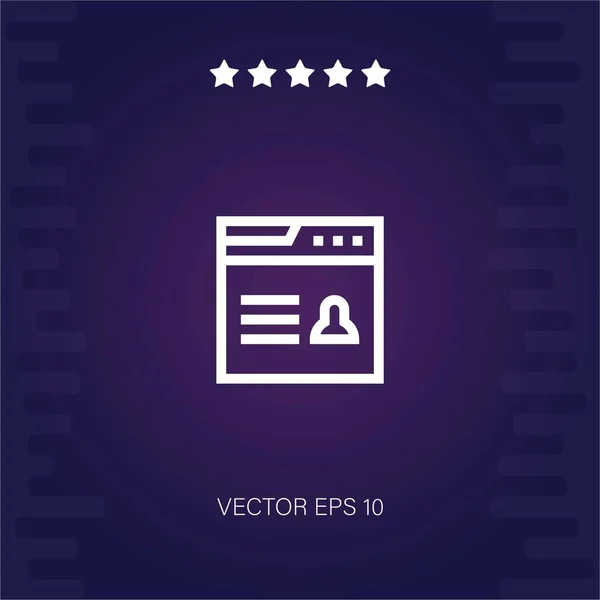 Icono Vector Ilustración Moderna — Vector de stock