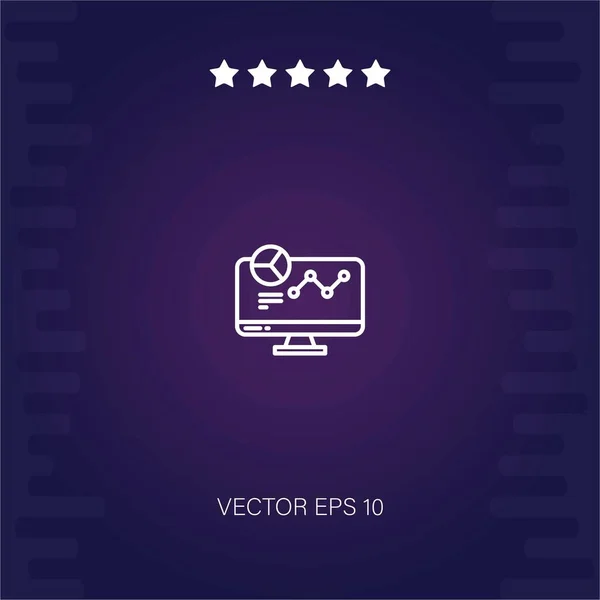 Analyse Vektor Symbol Moderne Illustration — Stockvektor