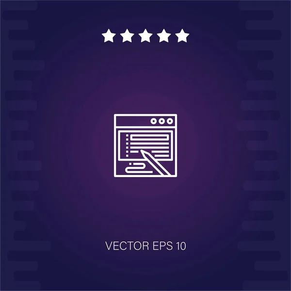 Contrato Icono Vector Ilustración Moderna — Vector de stock