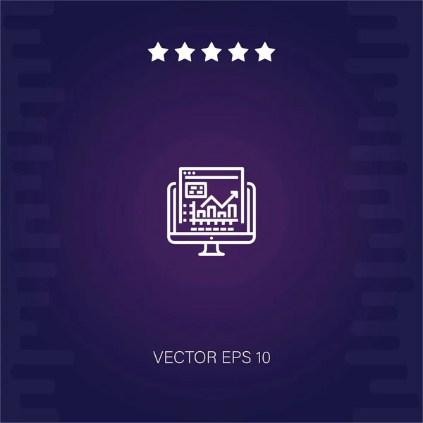 Online Vektorsymbol Moderne Illustration — Stockvektor