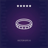 vektorová ikona mince moderní ilustrace