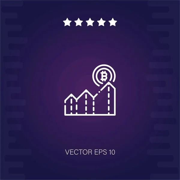 Gewinn Vektor Symbol Moderne Illustration — Stockvektor