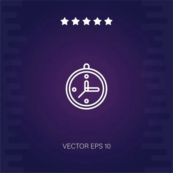 Reloj Vector Icono Ilustración Moderna — Vector de stock