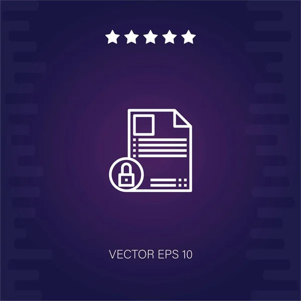 Login Vektor Symbol Moderne Illustration — Stockvektor