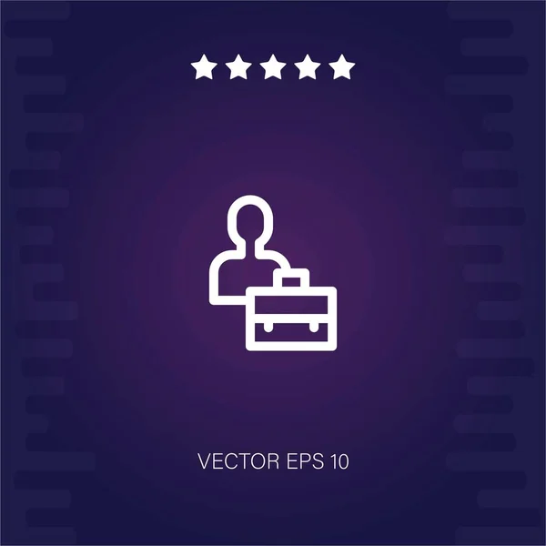 Arbeiter Vektor Symbol Moderne Illustration — Stockvektor