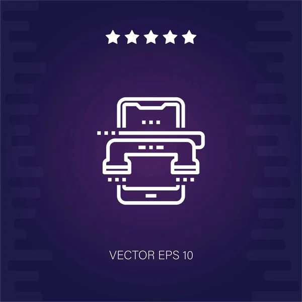 Call Center Vektorsymbol Moderne Illustration — Stockvektor