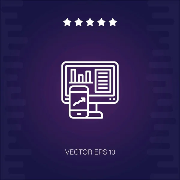 Vector Inversión Icono Ilustración Moderna — Vector de stock