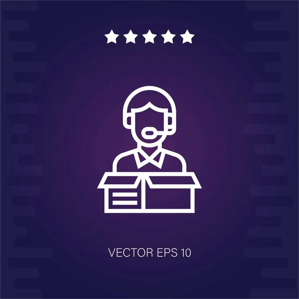 Обслуговування Клієнтів Векторна Ікона Сучасна Ілюстрація — стоковий вектор